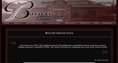 Desktop Screenshot of barrettspinalcare.com