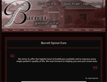 Tablet Screenshot of barrettspinalcare.com